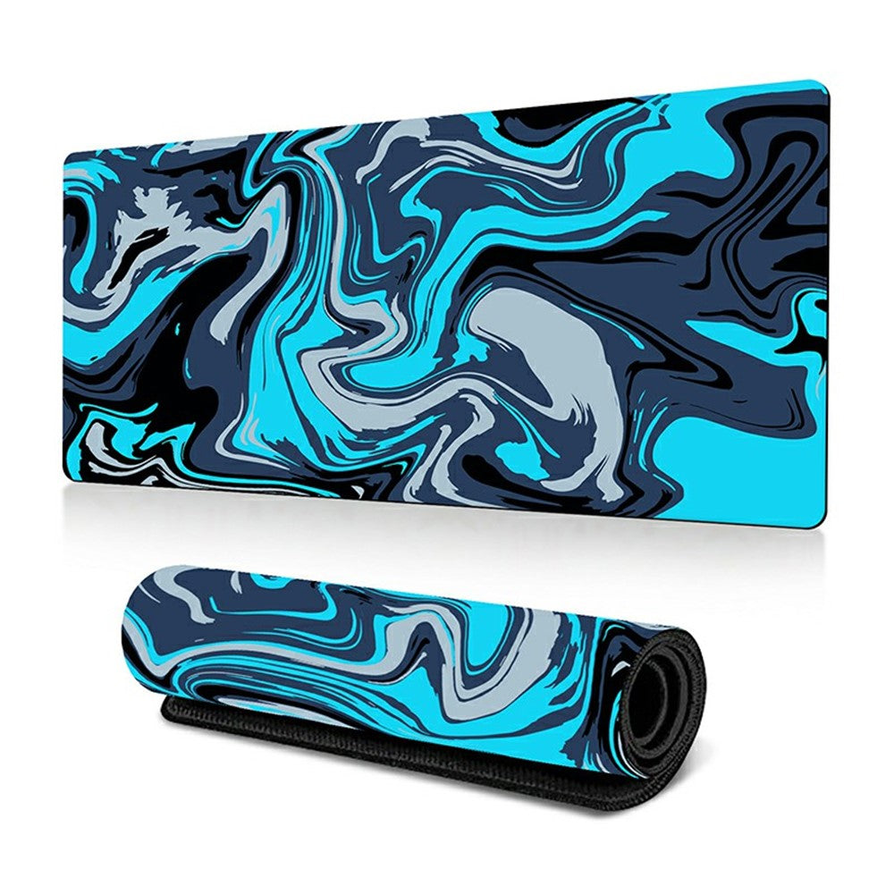 300 x 800 x 2mm Abstract Fluid Design Large Mouse Pad Anti-Slip Rubber Mouse Mat