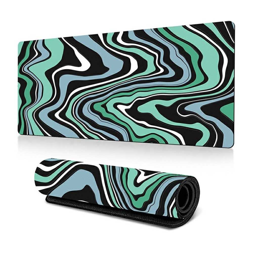 300 x 800 x 2mm Abstract Fluid Design Large Mouse Pad Anti-Slip Rubber Mouse Mat