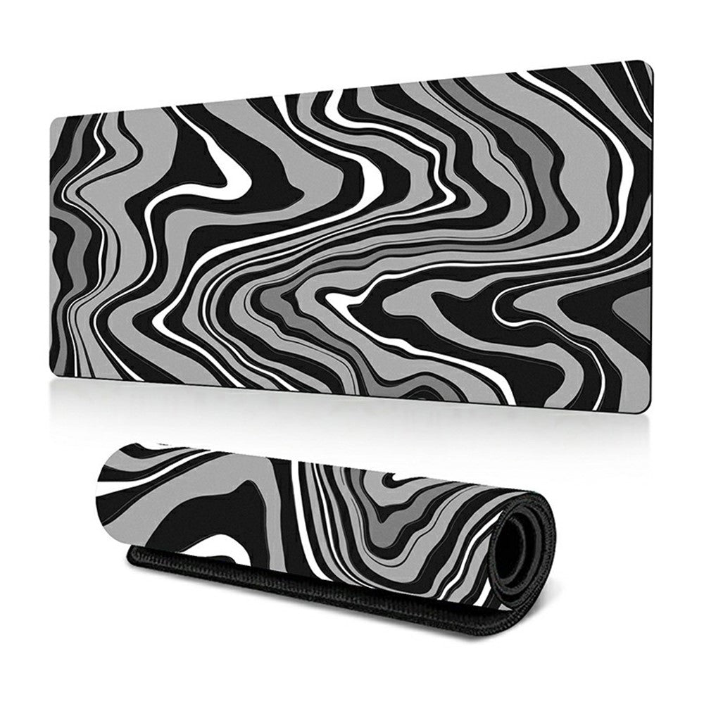 300 x 800 x 2mm Abstract Fluid Design Large Mouse Pad Anti-Slip Rubber Mouse Mat