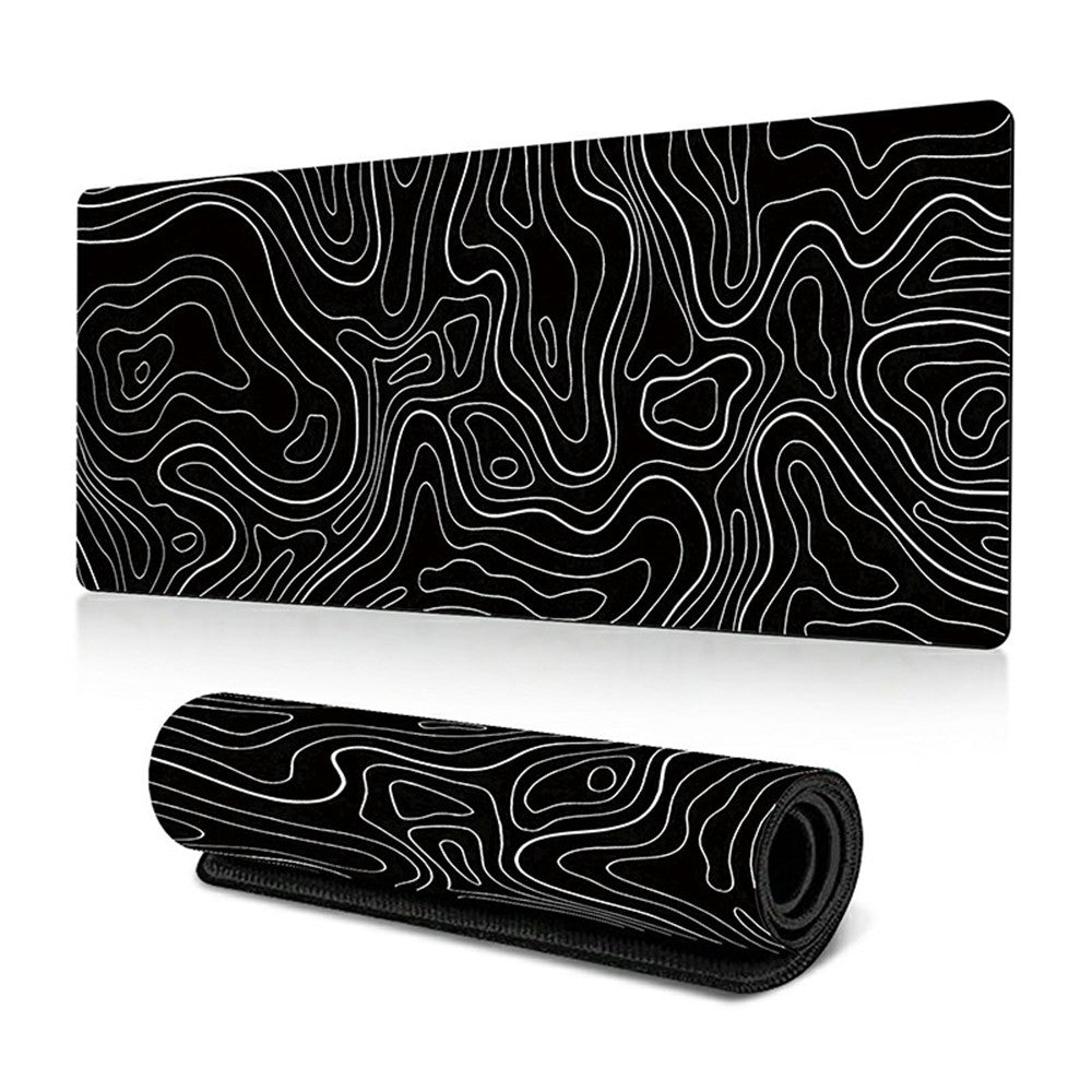 300 x 800 x 2mm Abstract Fluid Pattern Anti-Slip Mouse Pad Large Rubber Mouse Mat