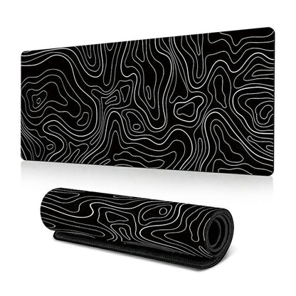 300 x 800 x 2mm Abstract Fluid Pattern Anti-Slip Mouse Pad Large Rubber Mouse Mat