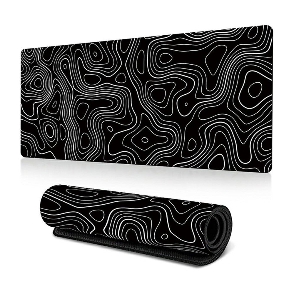 300 x 800 x 2mm Abstract Fluid Pattern Anti-Slip Mouse Pad Large Rubber Mouse Mat