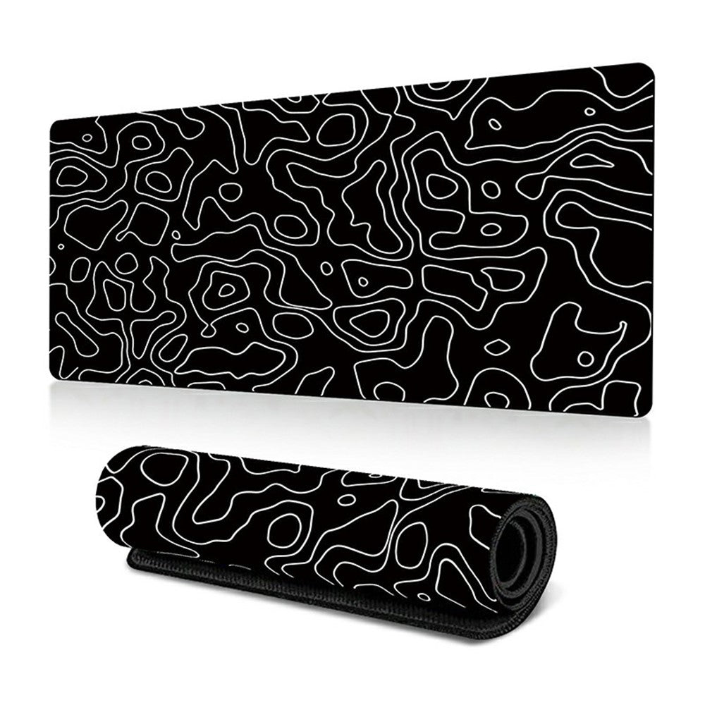 300 x 800 x 2mm Abstract Fluid Pattern Anti-Slip Mouse Pad Large Rubber Mouse Mat