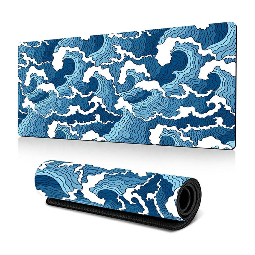 300 x 800 x 2mm Abstract Fluid Pattern Anti-Slip Mouse Pad Large Rubber Mouse Mat