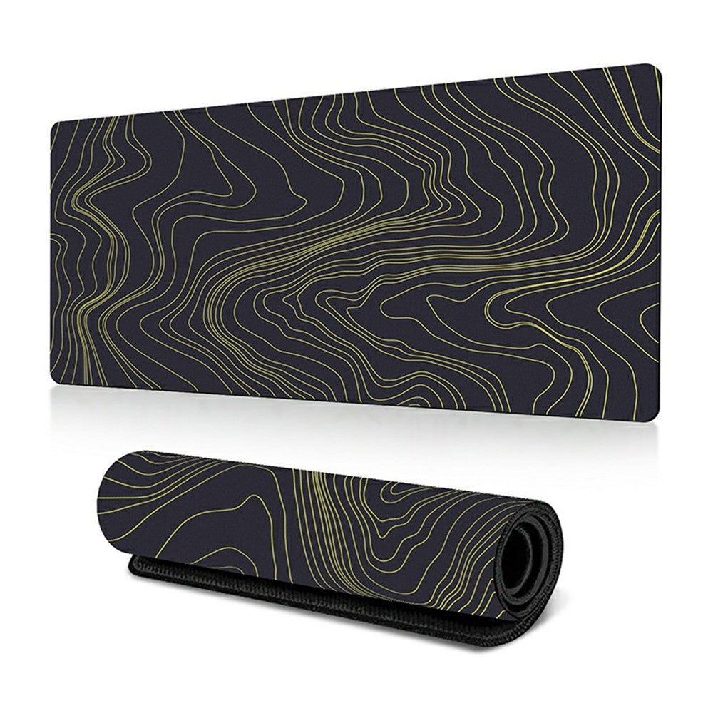 300 x 800 x 2mm Abstract Fluid Pattern Anti-Slip Mouse Pad Large Rubber Mouse Mat
