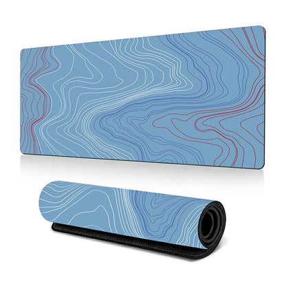 300 x 800 x 2mm Abstract Fluid Pattern Anti-Slip Mouse Pad Large Rubber Mouse Mat