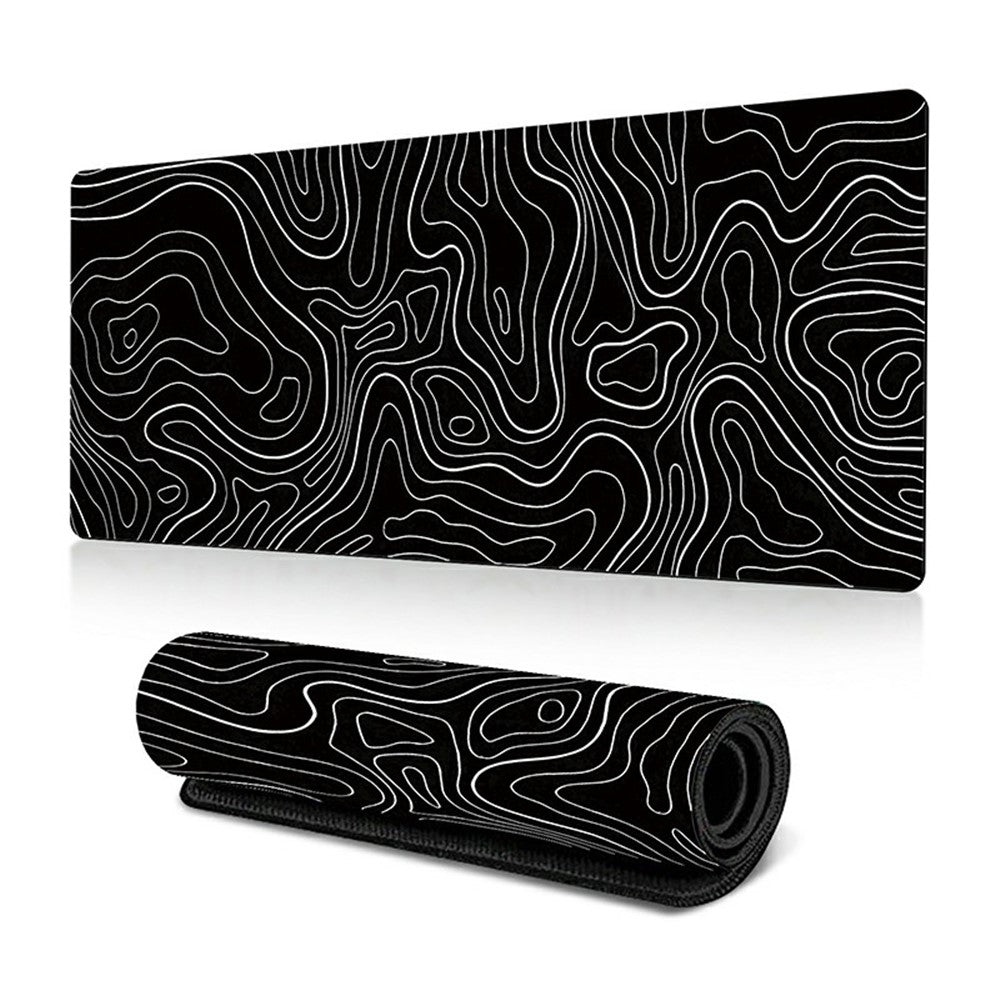 300 x 800 x 3mm Non-Slip Rubber Mouse Pad Abstract Fluid Pattern Large Mouse Mat