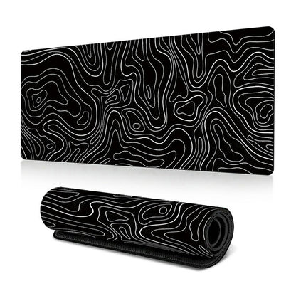 300 x 800 x 3mm Non-Slip Rubber Mouse Pad Abstract Fluid Pattern Large Mouse Mat