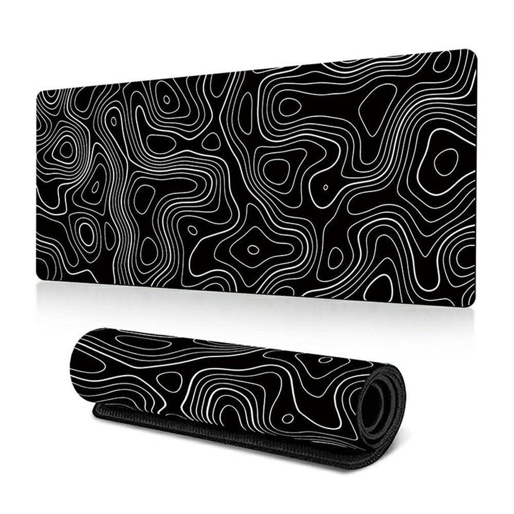 300 x 800 x 3mm Non-Slip Rubber Mouse Pad Abstract Fluid Pattern Large Mouse Mat