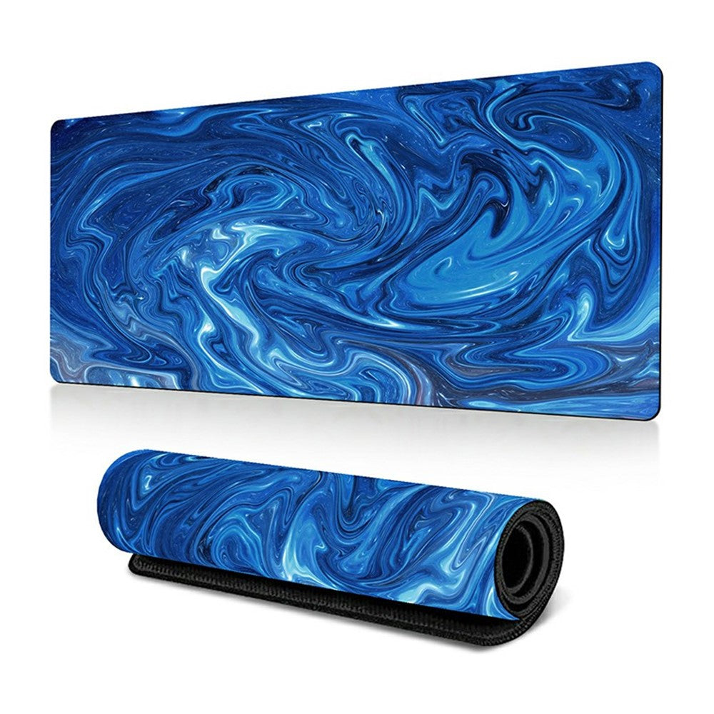 300 x 800 x 3mm Non-Slip Rubber Mouse Pad Abstract Fluid Pattern Large Mouse Mat
