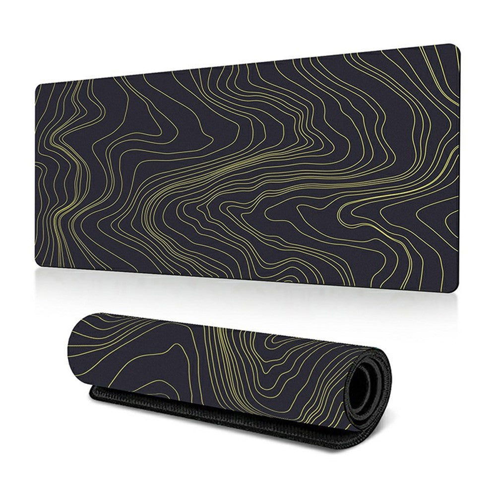 300 x 800 x 3mm Non-Slip Rubber Mouse Pad Abstract Fluid Pattern Large Mouse Mat