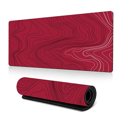 300 x 800 x 3mm Non-Slip Rubber Mouse Pad Abstract Fluid Pattern Large Mouse Mat