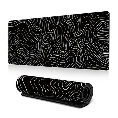 300*800*2mm Large Mouse Pad Stylish Abstract Pattern Anti-skid Desktop Mat