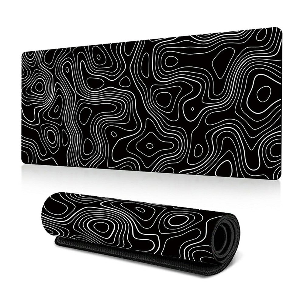 300*800*2mm Large Mouse Pad Stylish Abstract Pattern Anti-skid Desktop Mat