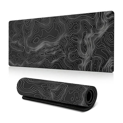 300*800*2mm Large Mouse Pad Stylish Abstract Pattern Anti-skid Desktop Mat