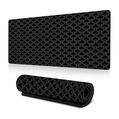 300*800*2mm Large Mouse Pad Stylish Abstract Pattern Anti-skid Desktop Mat