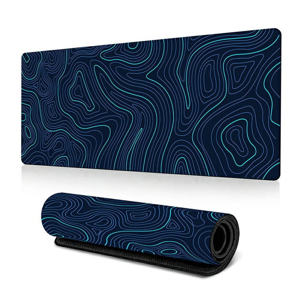300*800*2mm Large Mouse Pad Stylish Abstract Pattern Anti-skid Desktop Mat