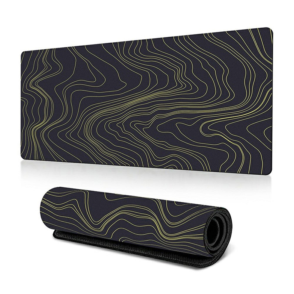 300*800*2mm Stylish Abstract Pattern Large Mouse Pad Natural Rubber Desktop Mat