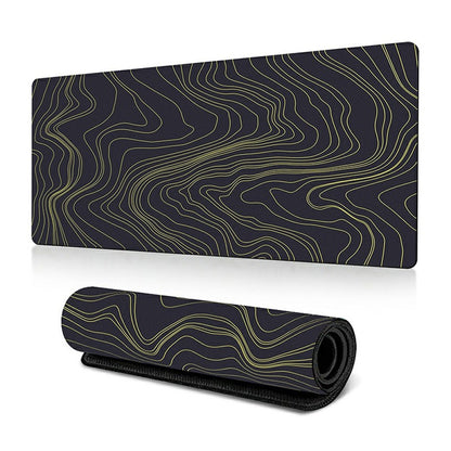 300*800*2mm Stylish Abstract Pattern Large Mouse Pad Natural Rubber Desktop Mat