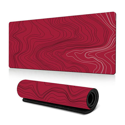 300*800*2mm Stylish Abstract Pattern Large Mouse Pad Natural Rubber Desktop Mat