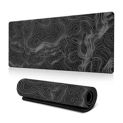 300*800*3mm Stylish Abstract Pattern Mouse Pad Anti-skid Rubber Desktop Mat