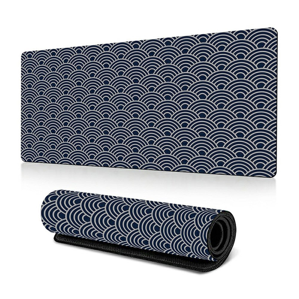 300*800*3mm Stylish Abstract Pattern Mouse Pad Anti-skid Rubber Desktop Mat