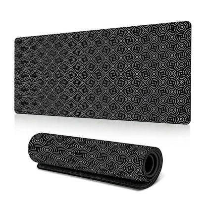 300*800*3mm Stylish Abstract Pattern Mouse Pad Anti-skid Rubber Desktop Mat