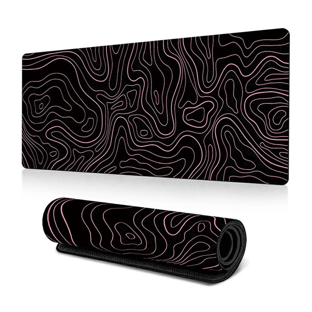 300*800*3mm Stylish Abstract Pattern Mouse Pad Anti-skid Rubber Desktop Mat