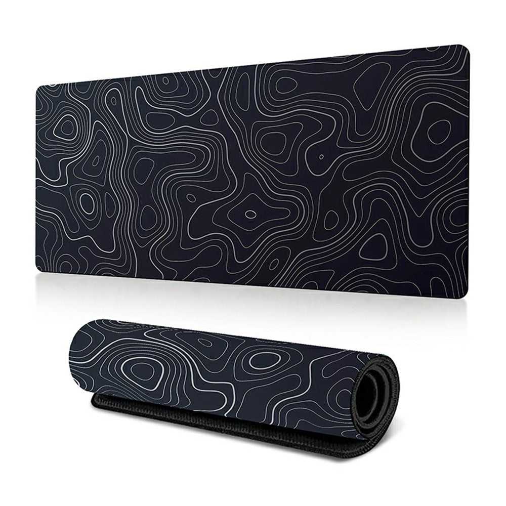 300*800*3mm Stylish Abstract Pattern Mouse Pad Anti-skid Rubber Desktop Mat