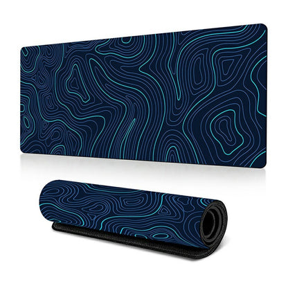 300*800*3mm Stylish Abstract Pattern Mouse Pad Anti-skid Rubber Desktop Mat