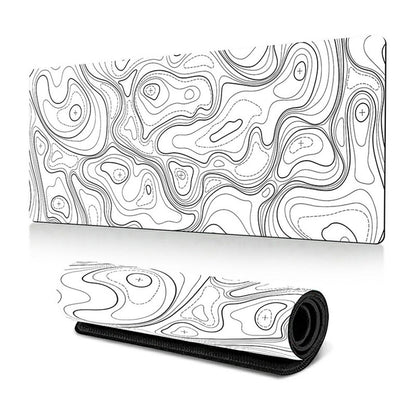 300*800*3mm Thermal Transfer Printing Abstract Pattern Mouse Pad Rubber Desktop Mat