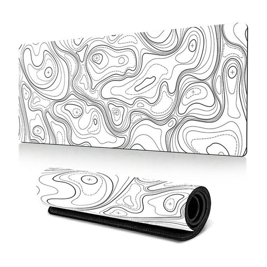 300*800*3mm Thermal Transfer Printing Abstract Pattern Mouse Pad Rubber Desktop Mat