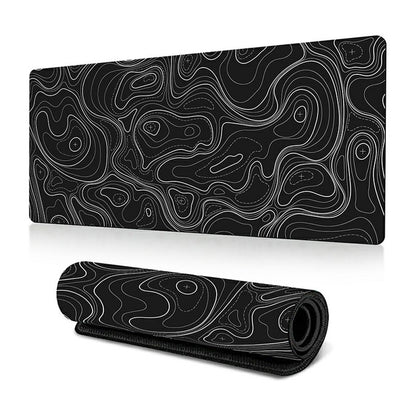300*800*3mm Thermal Transfer Printing Abstract Pattern Mouse Pad Rubber Desktop Mat