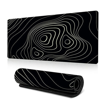 300*800*3mm Thermal Transfer Printing Abstract Pattern Mouse Pad Rubber Desktop Mat