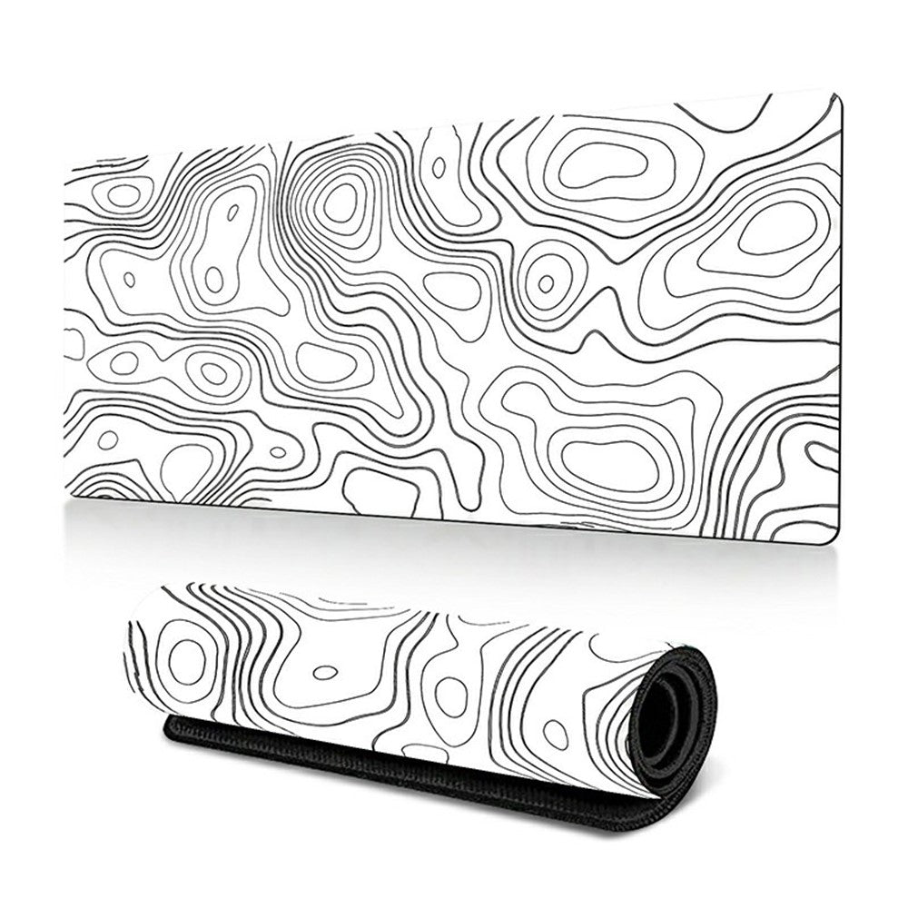 300*800*3mm Thermal Transfer Printing Abstract Pattern Mouse Pad Rubber Desktop Mat