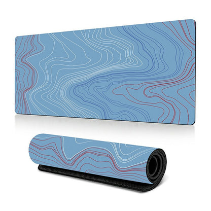 300*800*3mm Thermal Transfer Printing Abstract Pattern Mouse Pad Rubber Desktop Mat