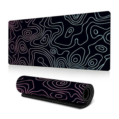 300*800*3mm Thermal Transfer Printing Abstract Pattern Mouse Pad Rubber Desktop Mat