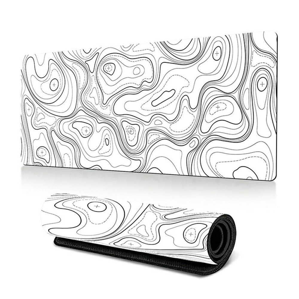 300*800*3mm Thermal Transfer Printing Abstract Pattern Mouse Pad Rubber Desktop Mat