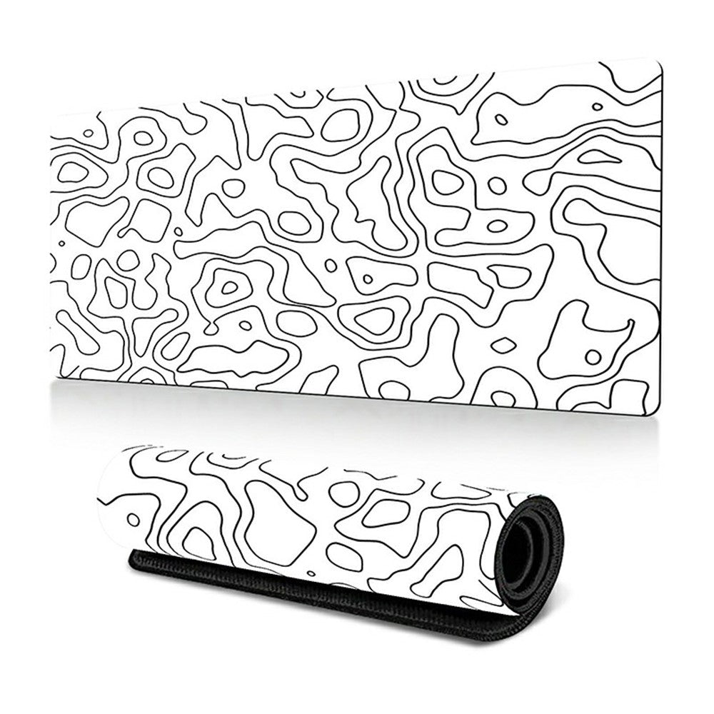 300*800*3mm Thermal Transfer Printing Abstract Pattern Mouse Pad Rubber Desktop Mat