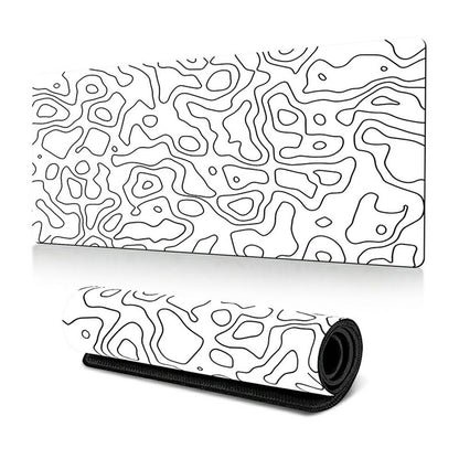 300*800*3mm Thermal Transfer Printing Abstract Pattern Mouse Pad Rubber Desktop Mat