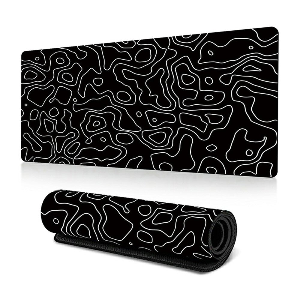 300*800*3mm Thermal Transfer Printing Abstract Pattern Mouse Pad Rubber Desktop Mat