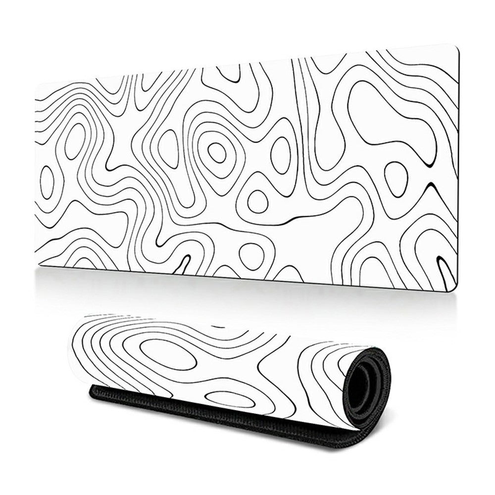 300*800*3mm Thermal Transfer Printing Abstract Pattern Mouse Pad Rubber Desktop Mat