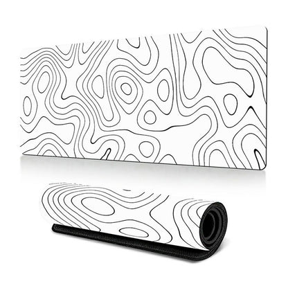 300*800*3mm Thermal Transfer Printing Abstract Pattern Mouse Pad Rubber Desktop Mat