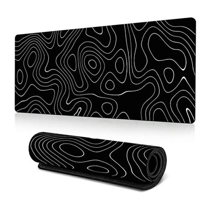 300*800*3mm Thermal Transfer Printing Abstract Pattern Mouse Pad Rubber Desktop Mat