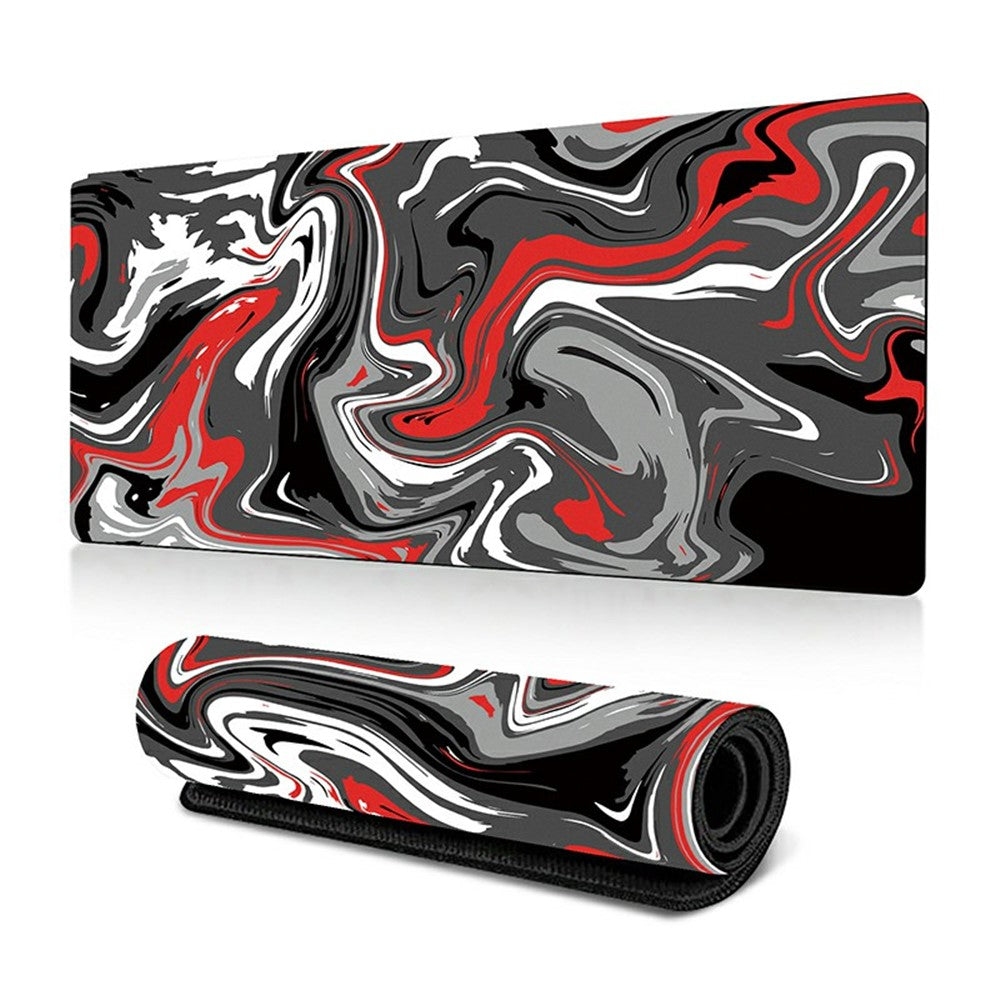 300 x 600 x 3mm Abstract Fluid Pattern Mouse Pad Large Non-Slip Rubber Mouse Mat