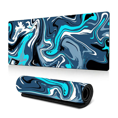 300 x 600 x 3mm Abstract Fluid Pattern Mouse Pad Large Non-Slip Rubber Mouse Mat