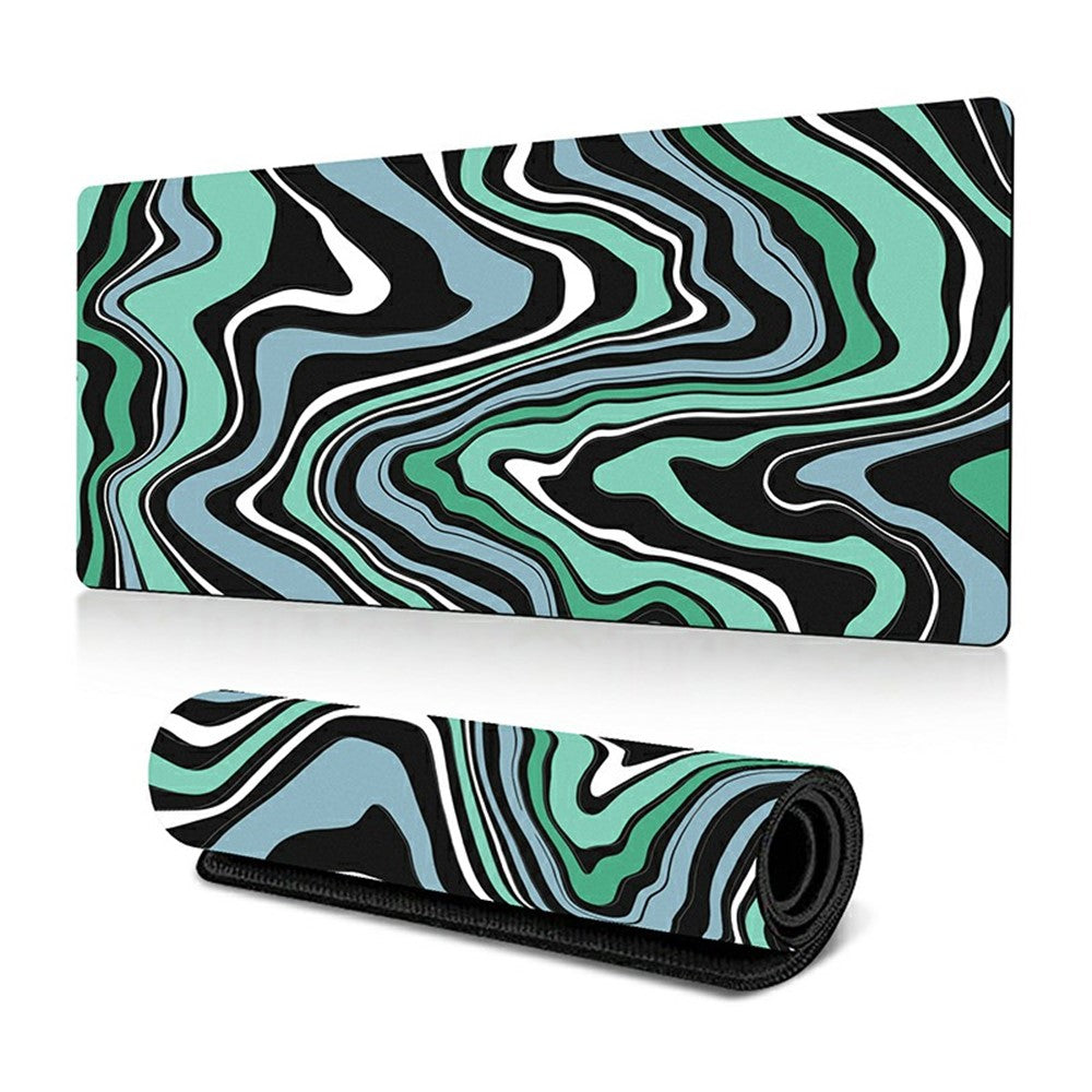 300 x 600 x 3mm Abstract Fluid Pattern Mouse Pad Large Non-Slip Rubber Mouse Mat