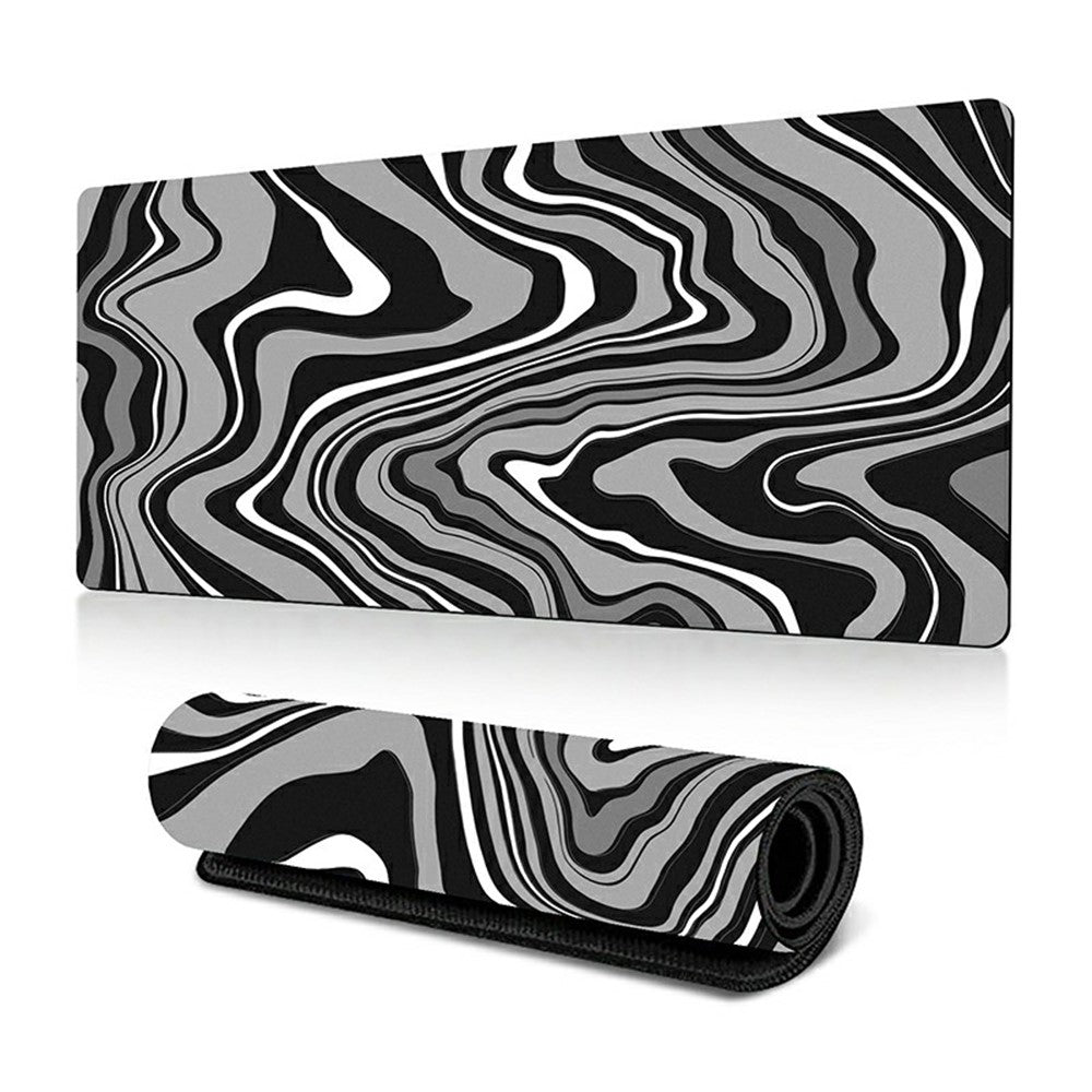 300 x 600 x 3mm Abstract Fluid Pattern Mouse Pad Large Non-Slip Rubber Mouse Mat