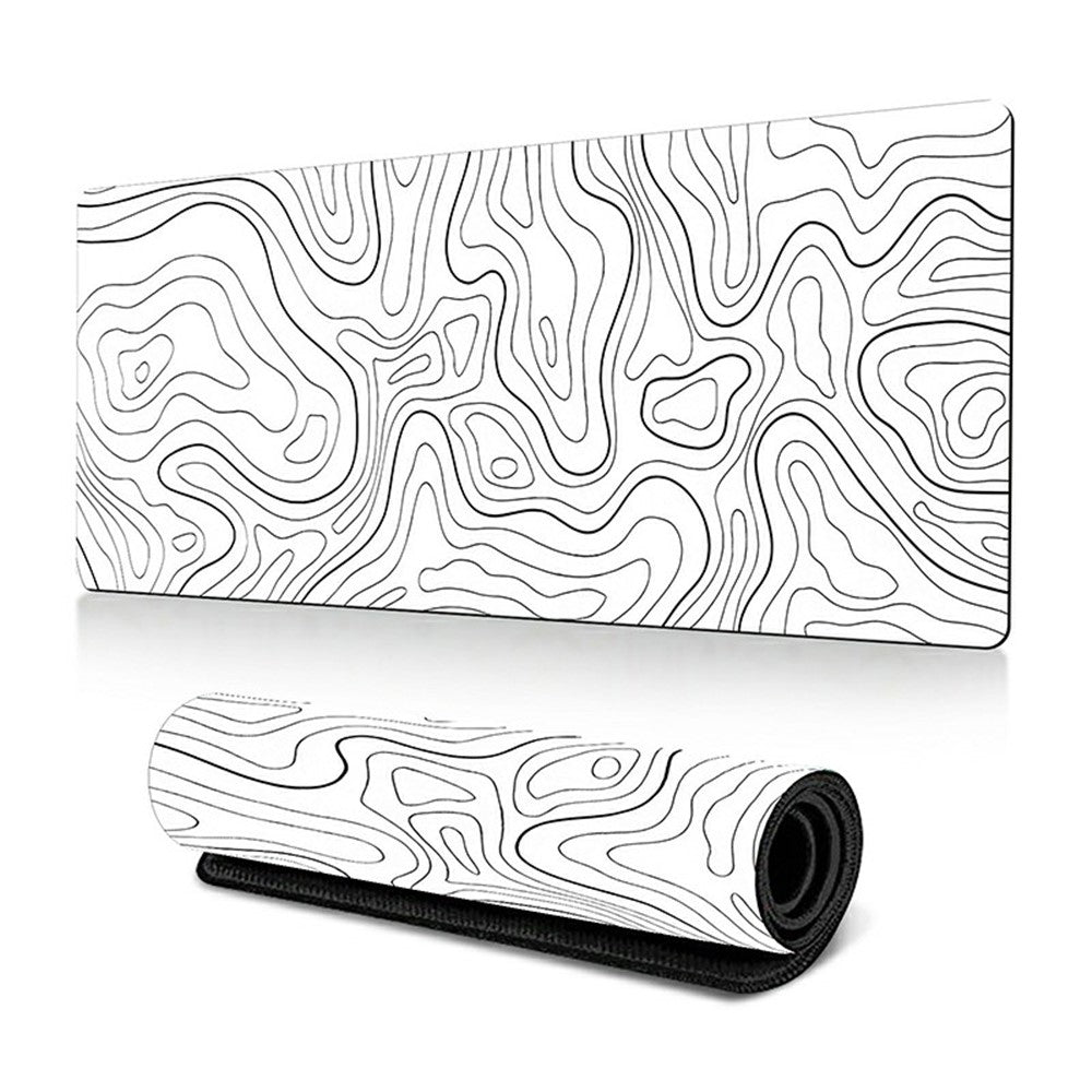 300 x 600 x 3mm Abstract Fluid Pattern Large Mouse Mat Non-Slip Rubber Mouse Pad