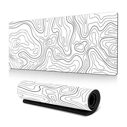 300 x 600 x 3mm Abstract Fluid Pattern Large Mouse Mat Non-Slip Rubber Mouse Pad